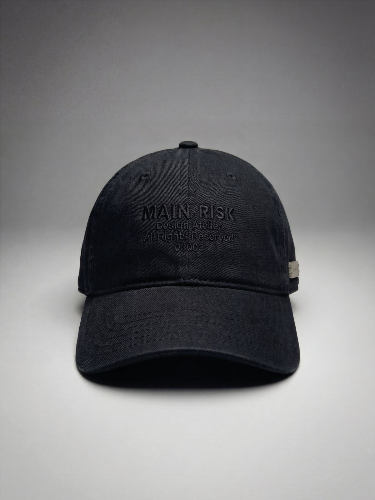 MAIN RISK ATELIER CAP BLACK