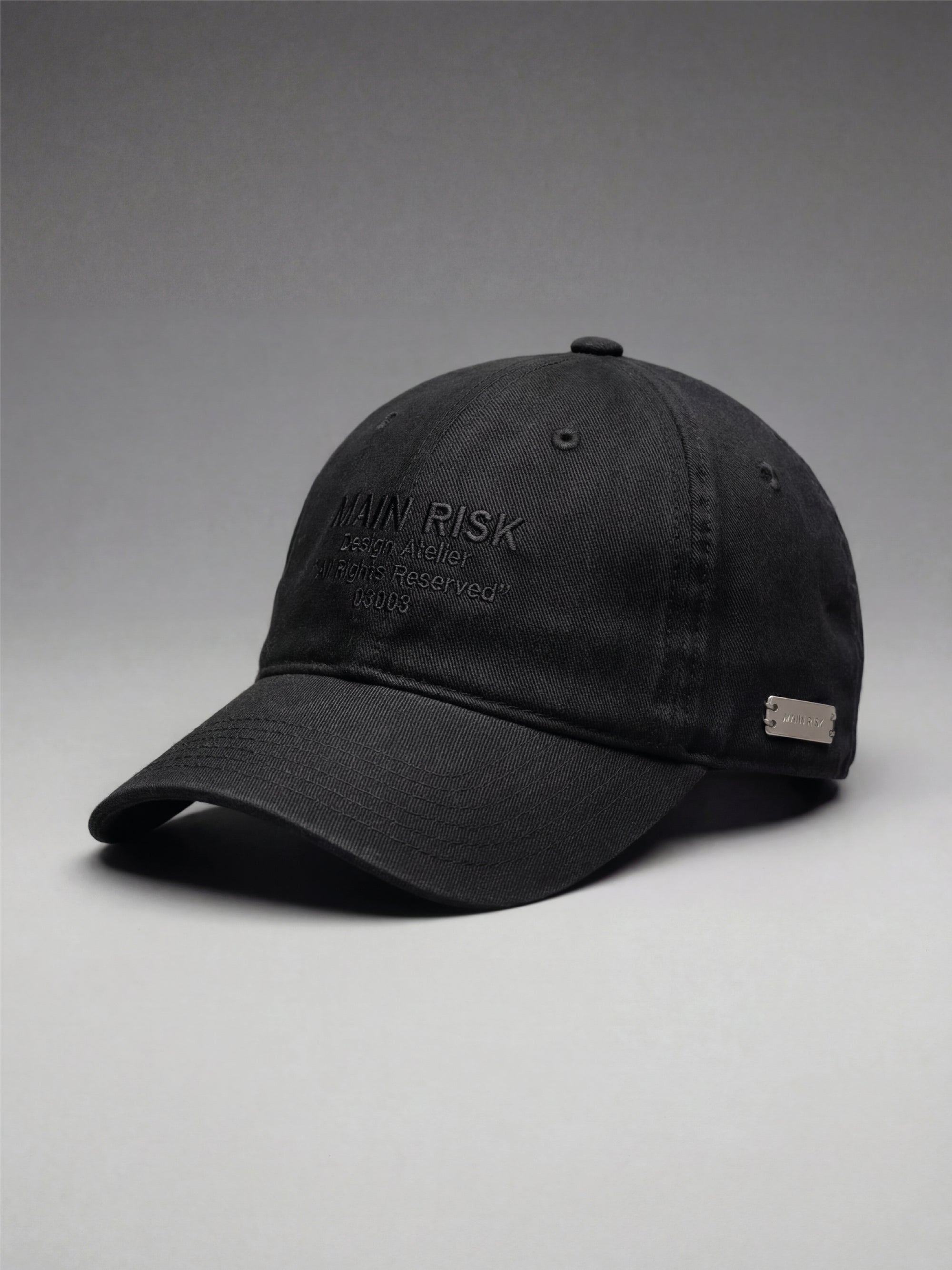 MAIN RISK ATELIER CAP BLACK